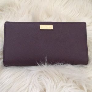 Kate Spade Stacy Purple Leather Wallet